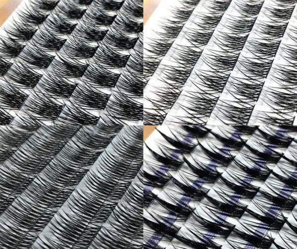 

false eyelashes fluffy single 60pcs cluster lashes premade volume fans individual eyelash segmented natural fake for eye extension1095848