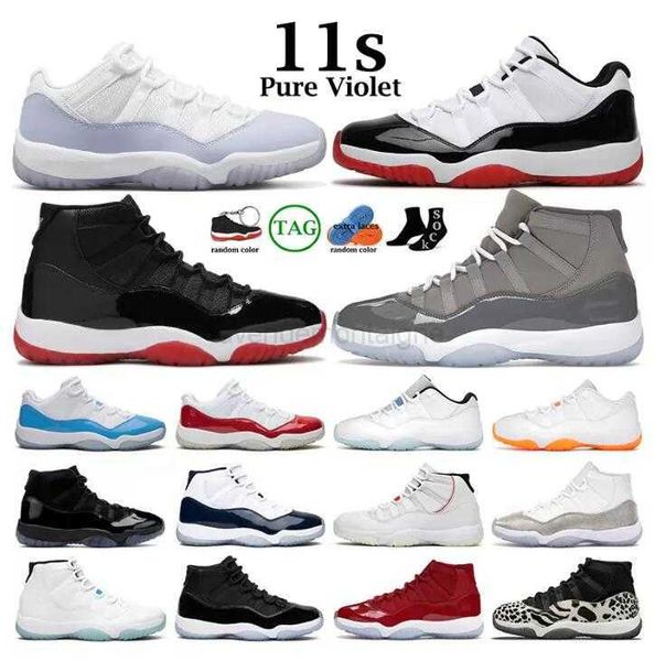 

2022 new jumpman 11s mens basketball shoes cherry pantone cool grey pure violet space jam cap and gown 11 men women outdoor sports trainers