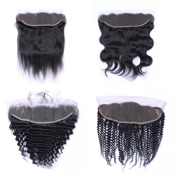 

13x4 swiss transparent lace frontal pre plucked hairline with baby hair natural color6250232, Black;brown