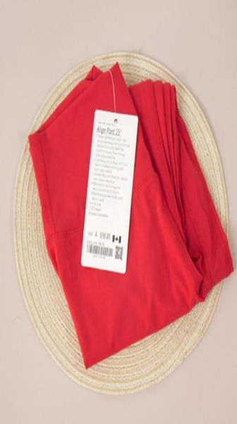 

lu align yoga outfits leggings naked feeling high waist sports pants women breathable workout seamless scrunch pants gym legging7246226, White;red