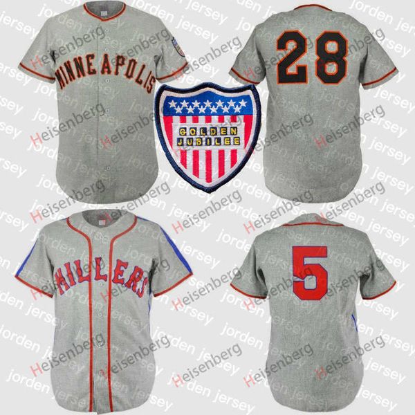 

new college wears minneapolis millers 1944 1951 road jersey custom men women youth baseball jerseys any name and number double stit, Blue;black
