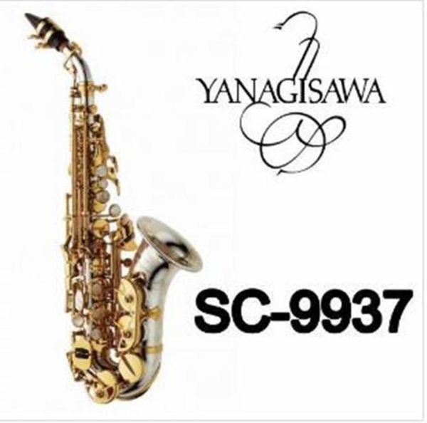 

quality yanagisawa sc9937 curved neck soprano saxophone b flat brass nickel silver plated sax with mouthpiece case3788236