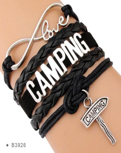 

infinity love baking chef cook dietician nutrition bbq barbecue baker bartender camping summer style leather bracelets for women922827029, Golden;silver