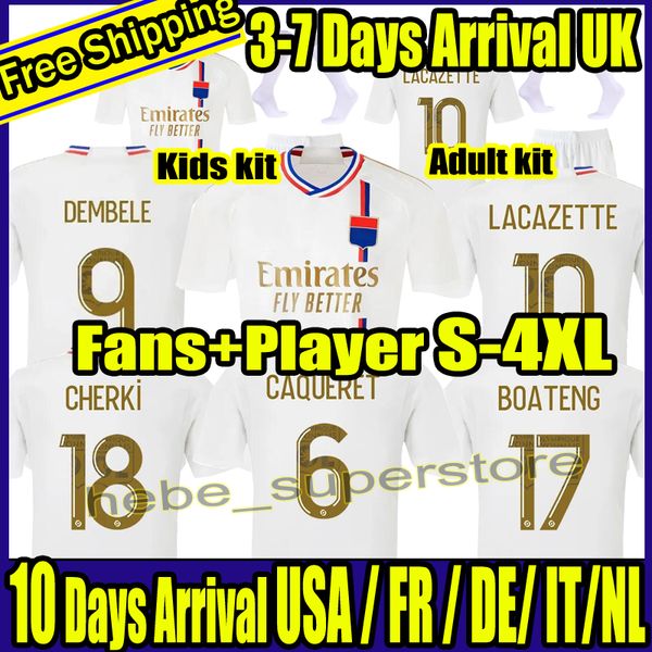 

s-4xl 23/24 maillot lyon lacazette soccer jerseys 2023 home toko ekambi .paqueta kadewere dembele aouar shirts away boateng cherki football, Black;yellow