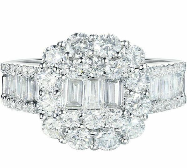 

vecalon baguette promise ring 925 sterling silver t shape 5a cz statement wedding band rings for women bridal fine jewelry9675539, Slivery;golden