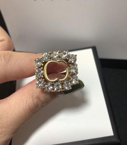 

designer ring letter diamond wrap rings designers luxury jewelry for women mens rings fashion gold retro casual rings d21107382450, Silver