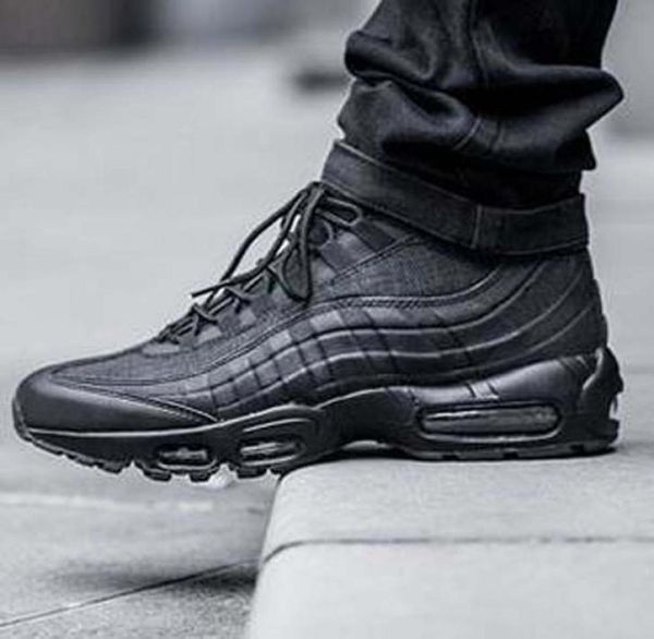 

fashion men039s boots 95 black high cushion ankle boot work for mens goodquality waterproof shoes size 40463686543