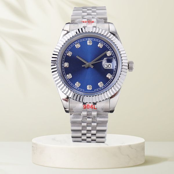 

mechanical mens watch datejust watches 41mm 36mm movement reloj watches stainless steel band with box super luminous waterproof luxury busin, Slivery;brown