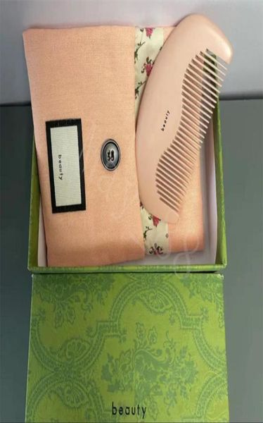 

fashion brand designer comb for girl wooden comb hair brushes pocket wood combs massage brushes care styling tool dust bag and out7866875, Silver