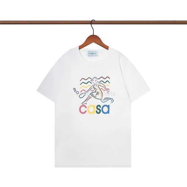 

t shirt men women designers casablanc tshirts fashion apparel man s casual chest letter shirt luxury clothing street shorts sleeve clothes, White;black