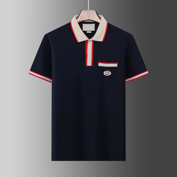 

2023 mens designer polo shirts luxury polos casual mens t shirt snake bee letter print embroidery fashion high street man tee, White;black