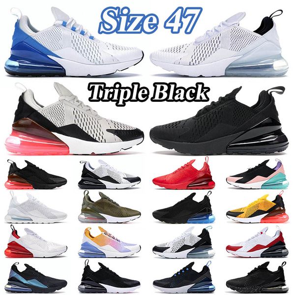 

size 47 news 270s men woman running shoes 270 triple white black oreo barely rose dusty cactus p blue university gold airmaxs mens trainers