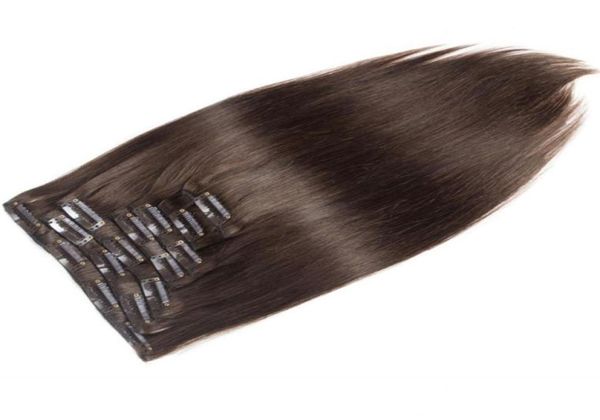 

ce certificated grade 8a 70g 100g 120g 140g 160g full head silky straight virgin remy clip in malaysian peruvian human hair extens6110709, Black