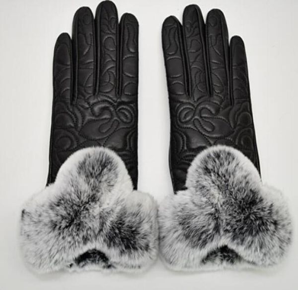 

women winter fur genuine leather softs fashion brand diamond lattice stripe rabbit warm sheepskin drive ladies touch screen g8809113, Blue;gray