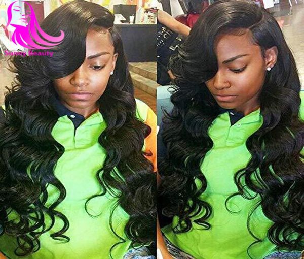 

brizilian body wave hair bundles with 4x4 closure 100 unprocessed short human hairs 3 bundels and closures natural color 100g3857891, Black;brown