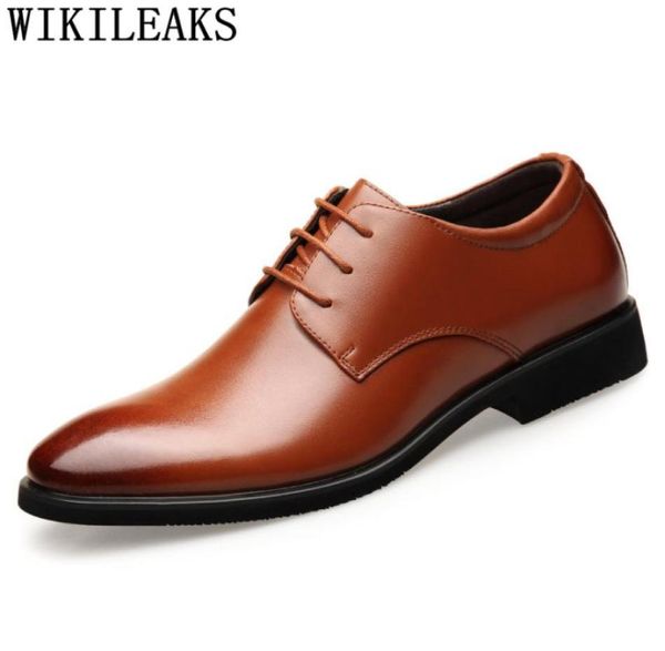 

formal shoes men genuine leather plus size dress shoes men classic coiffeur italian dress men office shoes brown dress ayakkabi9722937, Black
