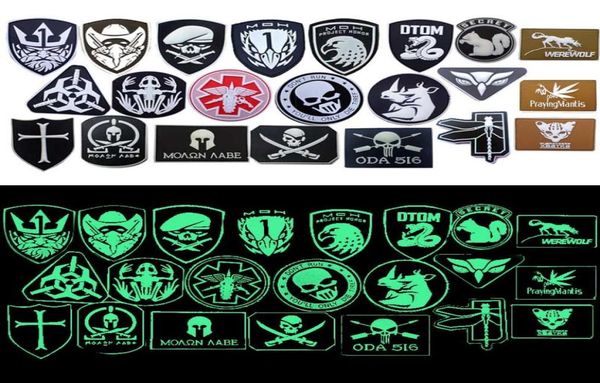 

rubber badges armband stickers pvc patch luminous chapter tactical glow in the dark outdoor hook and loop fastener no145077547633