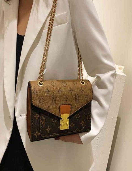 

flower bag female winter new style chain one shoulder underarm versatile messenger small square handbags design deals1587653