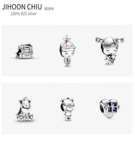 

new authentic original fun cartoon bead fit pandora charms silver 925 beads bracelet for women diy fashion jewelry q053171051926754033, Black