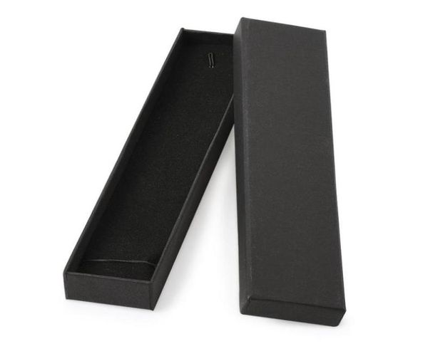 

12 pcs 21x4x2cm rectangle cardboard jewelry set box for ring necklace gift boxes for jewellery packaging with sponge inside f70 mx3704846, Black;white