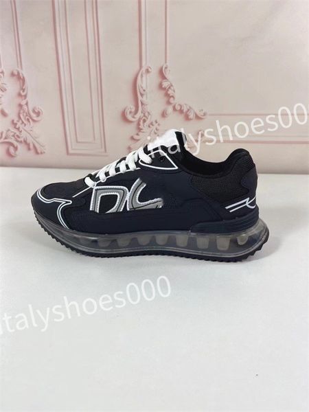 

new designer sneakers calfskin casual shoes reflective shoes leather trainers all-match stylist sneaker leisure shoes, Black
