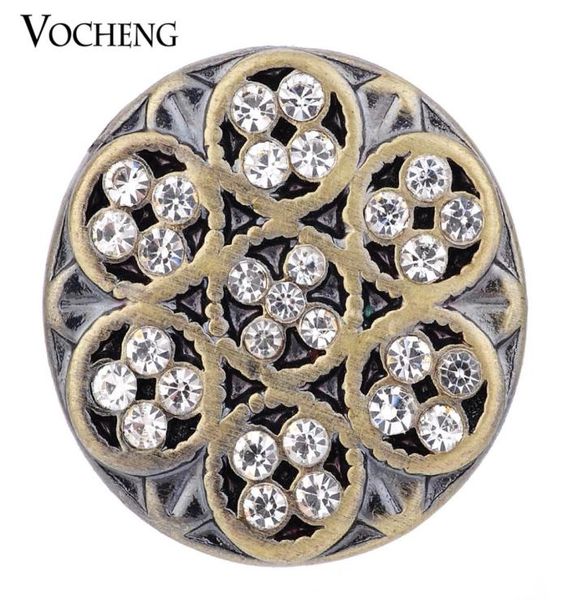 

vocheng noosa snap charms inlaid crystal 18mm vintage bronze button 2 colors vn14164882580
