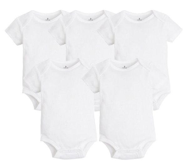 

5 pcslot born baby clothing summer body baby bodysuits 100 cotton white kids jumpsuits baby boy girl clothes 024m 2203013201194, Blue