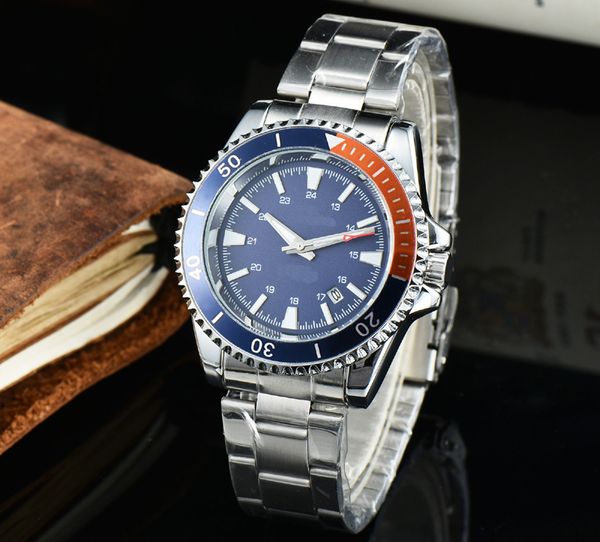 

2023 new watch men's leisure diamond watches gold steel stainless steel quartz wristwatch strap male relogio masculino ha4, Slivery;brown