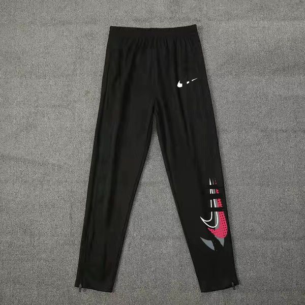 

men pants four seasons new quick drying pants running reflective side zipper pants men's marathon track and field training pants, Black