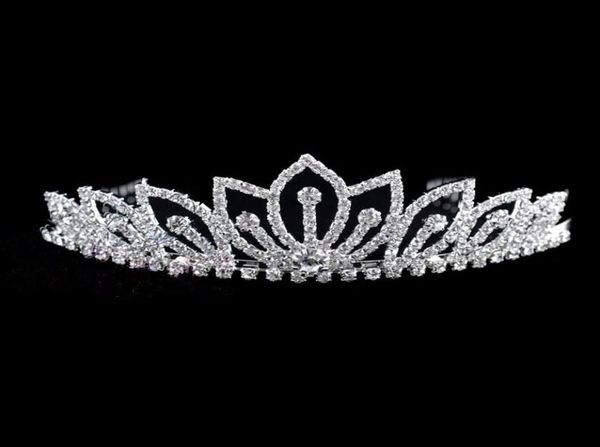 

gorgeous magic rhinestone bridal crown tiaras shiny crystal hair jewelry wedding bridal costume jewelry accessories party supplies2785106, White