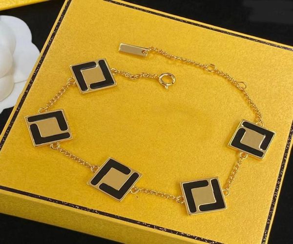

women designer gold bracelets fashion chain jewelry letter bangle mens golden bracelet for women luxury love chin bracelets 2209293172507, Black