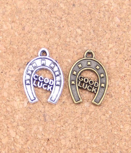 

100pcs antique silver bronze plated horseshoes good luck charms pendant diy necklace bracelet bangle findings 1714mm4860472, Bronze;silver