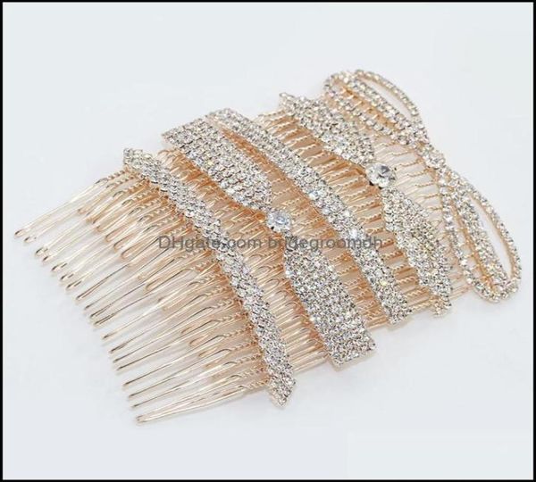 

headpieces wedding accessories party events jewelry for women gold plating metal alloy k comb rhinestone bowknot crown clip fashio4916106, Silver