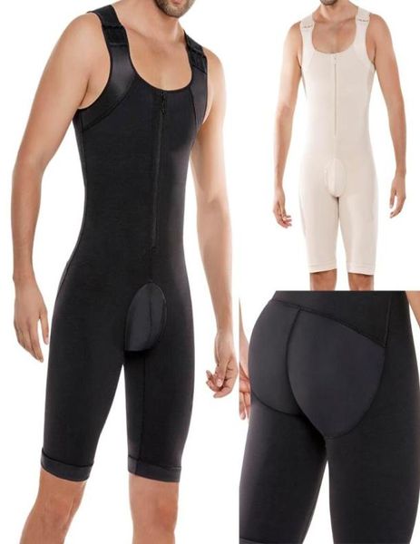 

gym clothing shapewear mens body shaping control slim corset shapeware bodysuit shaper pants5278895, White;black