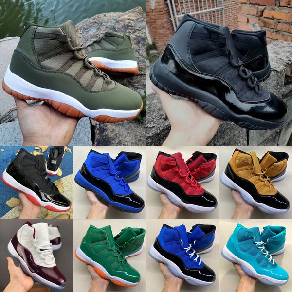 

11 medium olive basketball shoes men women cherry 11s midnight navy cool grey 25th anniversary bred pure violet 72-10 mens trainers sport sh