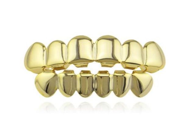 

hip hop gold teeth grillz bottom grills dental mouth punk teeth caps cosplay party tooth rapper jewelry gift9530768