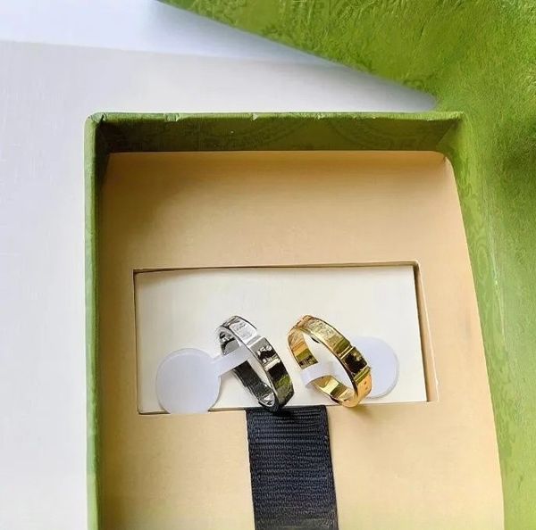 

brand letter jewelry women men wedding ceramics ring for mens womens planet rings fashion designer extravagant letters, Silver