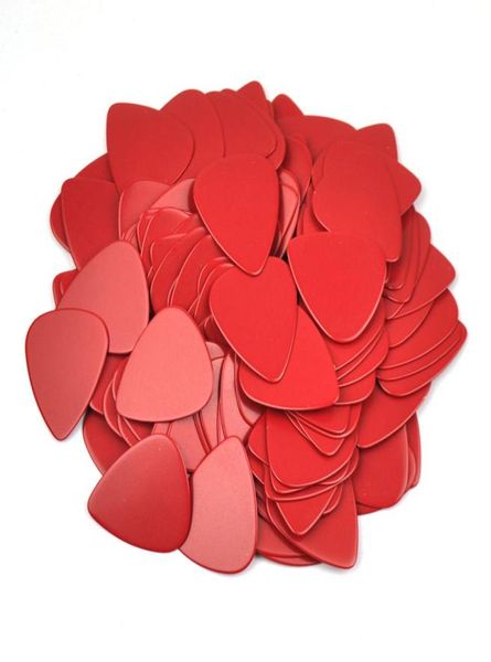 

lots of 100 pcs medium 071mm guitar picks plectrums celluloid solid red3175395