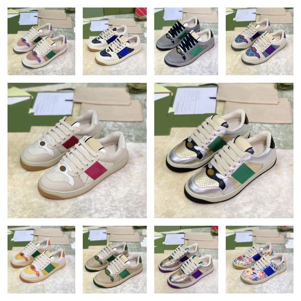 

shoes designer designer sneaker dirty casual shoes fashion retro dirty shoe classic couple shoes leather sneakers men's women's sn, Black