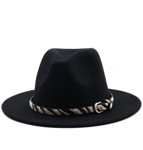 

fedora hats men wide brim winter women band belt formal felted white green vintage casual6496499, Blue;gray