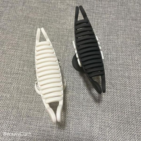 

12x5cm fashion women black and white acrylic large claw clip hair clips hairpins european and american popular headwear jewelrys5968378, Golden;silver