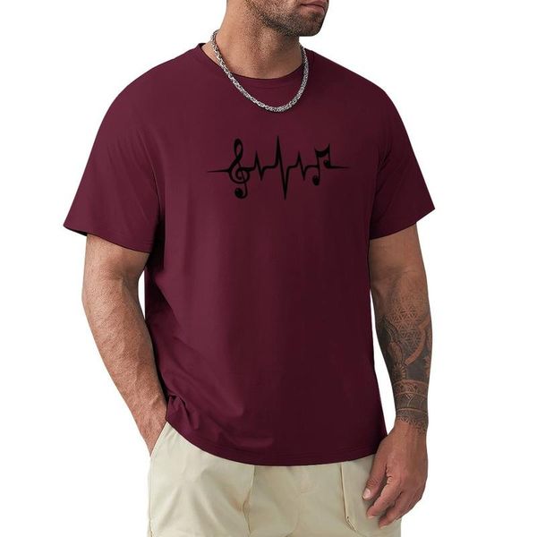 

men's polos music heartbeat notes clef frequency wave sound festival t-shirt sweat shirts graphics t shirt mens clothes 2jtz0, White;black