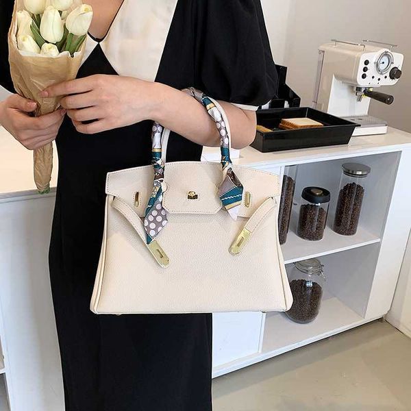 

tote birkin genuine leather large capacity bag for women summer new style temperament versatile women handbag shoulder bag messenger bag for