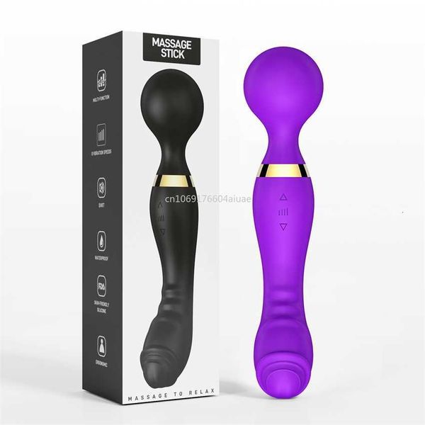 

toy massager 20 vibrations pattern 8 speeds powerful big vibrators magic wand body massager toy for woman female g spot toys