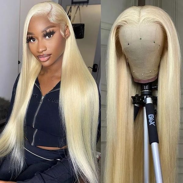 

13x4 straight honey blonde lace front wig human hair 613 lace frontal wig hd lace wig mstoxic remy brazilian 4x4 closure wig, Black;brown
