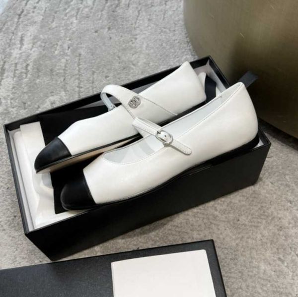 

diamond mary jane shoes patent pumps classic black white ballet flats girls women ankle strap ballerina real leather sandals cap toe loafers