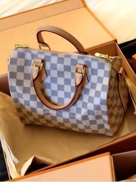 

speedy bag luxury ladies designer bag fashion classic women leather oxidize shoulder bags 30cm brown handbags with key lock strap crossbody