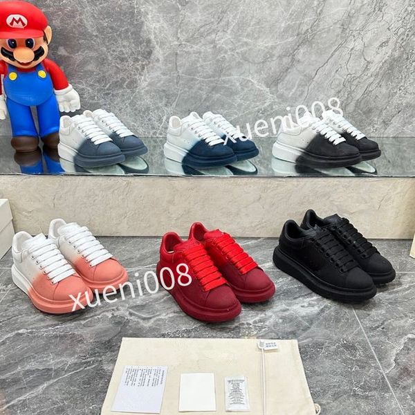

brand women quality casual shoes designer leather lace-up sneaker fashion running trainers letters flat printed gym sneakers2023, Red;white