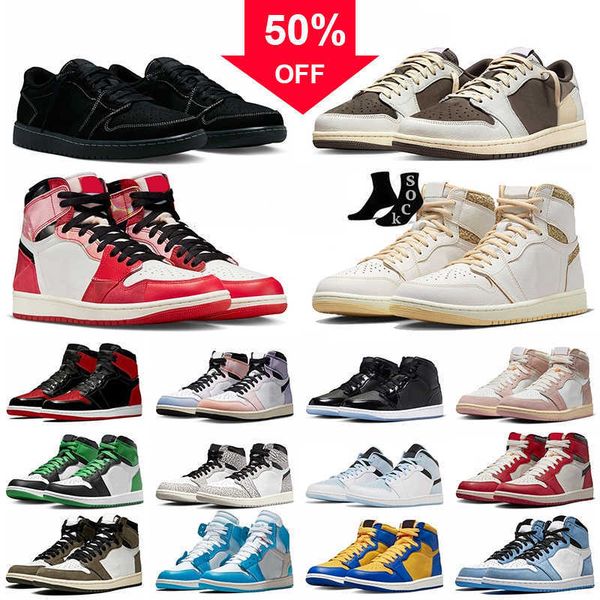 

jumpman 1 jordens 1 low basketball shoes washed pink 1s men women trainers travis sneakers off next chapter retro reverse mocha skyline pand