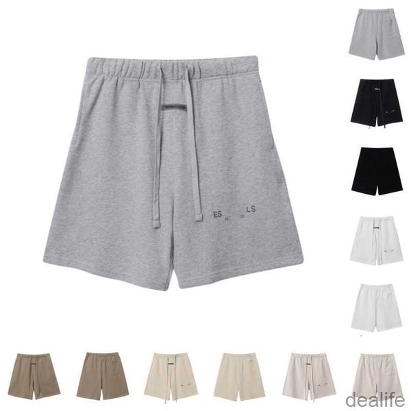 

23ss mens womens designer essentail shorts clothing apparel essent cotton sports fashion short street style tide knee length essentiel t9wc, White;black
